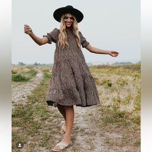 Flower print midi dress | Love Olive Co. dress